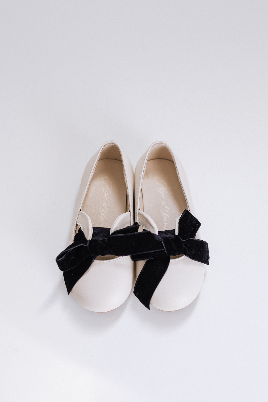 Matching shoes for the flower girl